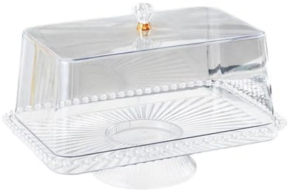 Colcolo Supporto per torta con cibo per cibo caramelle piatto rotondo dessert portastrellino portano che serve piatto di frutta vassoio per matrimonio da, Base Chiara 42.5 Cm