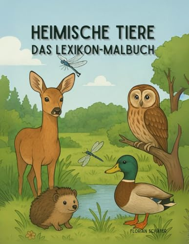 Heimische Tiere – Das Lexikon-Malbuch: Über 70 heimische Tiere zum Ausmalen & Entdecken – mit kindgerechten Steckbriefen für Kinder ab 4 Jahren