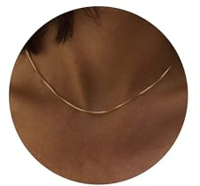 Tewiky Halskette Damen Gold - 14K Goldkette Damen Ohne Anhänger Choker Kette Wasserfester Damen Schmuck Gold Necklace Women Jewelry Geschenke für Freundin Frauen A