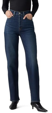 Levi's Women's Ribcage Straight Full Length Jeans, Get Organized (Stretch), 29, Standard