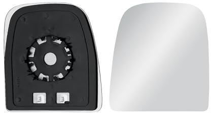 Rétroviseur extérieur gauche de rechange côté conducteur - Grand verre supérieur chauffé avec plaque arrière - Verre de miroir pour IVECO Daily 2006-2025