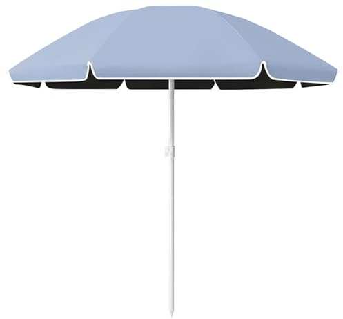 Parasol de Jardin Extérieur avec Baleines Robustes, Parasols Balcon, Parasol Deporte Inclinable pour Arrière-Cour, Terrasse et Plage, 2.2m (sans Base)(Blue)