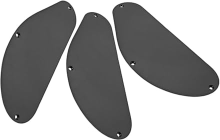Bassgitarren Rückplatte 3 Stück Einlagig Schwarz Kunststoff | Schutzfunktion, Einfache Montage, Moderne Optik, für Bühnenauftritte, 179,5, Gqc07