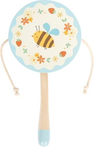 small foot Monkey Drum Little Friends, musical toy with flower and bee motif, drum for ages 24+ months, 12718