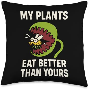 Carnivorous Plant Venus Flytrap Pitcher Sundew Nepenthes Throw Pillow