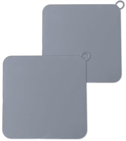 TAKONE Geruchsverschluss Dusche 2er Set Silikon Abflussabdeckung | 2er Set, 20 x 20 cm, Silikon, Anti-Geruch, für Dusche, WC & Küche