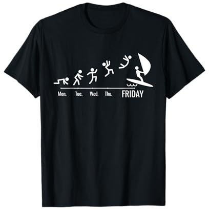 Windsurfing Segel Surfbrett Windsurfen Wochenende Windsurf T-Shirt