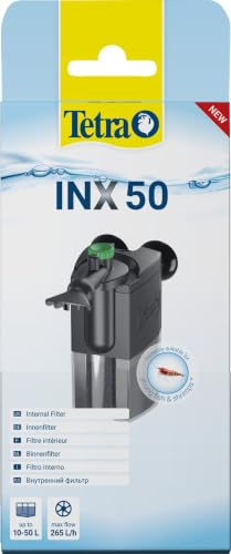Tetra INX 50 Aquarium Innenfilter, für Aquarien mit 10 bis 50 Liter | Filter für klares und gesundes Wasser | mechanische und biologische Filterung | leistungsstark und leise