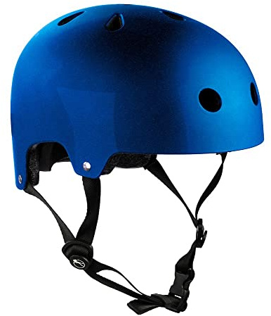 SFR Essentials Helmet | Easy-Fit Dual Sizing Padding Designed for Comfort and Protection | EPS Inner Core W High Impact ABS Outer Shell 11 Ventilation Holes For Roller Skating Skateboard Trick Scooter