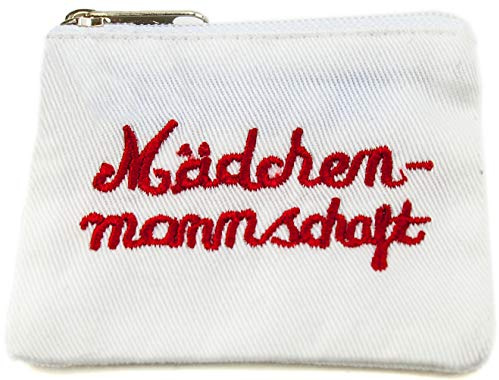 Tampontasche Tamponetui Tampon Beutel Aufbewahrung Tampons Mädchenmannschaft 7 x 7 cm weiß rot Ringelsuse