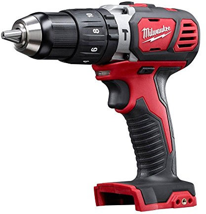 Milwaukee M18 18-Volt Lithium-Ion 1/2 in. Cordless Hammer Drill (Bare Tool Only), Black Red