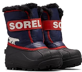 Sorel Snow Commander Waterproof bottes d'hiver imperméables pour enfants, Violet (Nocturnal x Sail Red), 31 EU