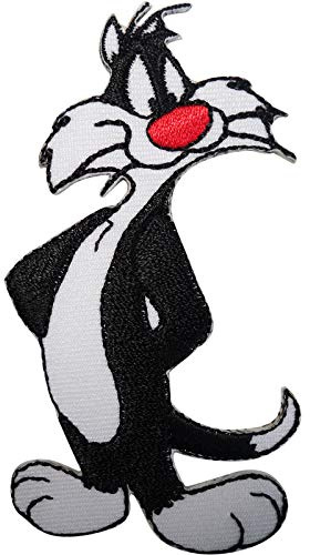 ELLU Looney Tunes Sylvester die Katze Patch gestickten Abzeichen Eisen nähen auf Kleidung Tasche