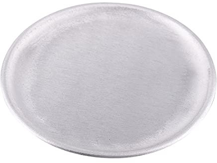 NKlaus piatto per candele in alluminio rotondo Ø 14 cm piattino opaco portacandele piattino 10366