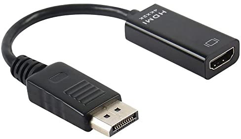 VMOJO DisplayPort zu HDMI Adapter, Exquisiter DP Stecker auf HDMI Buchse Konverter, 4K@30Hz vergoldeter Anschluss Kompatibel mit Computer Desktop Laptop PC Monitor Projektor HDTV