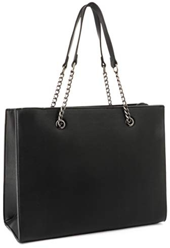 Double Tree Sac à Main Femmes Chaîne Perle Bille Clou - Cours Grand Format A4 Lycée - Cabas Shopping Fourre-Tout Taille XL - Porté Epaule Ville Similicuir PU - Chic Tendance