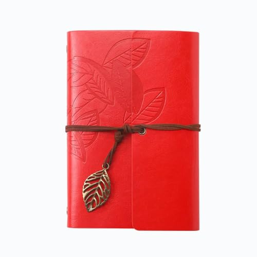 A6 Vintage Notizbuch Blanko/Unliniert, PU Leder Ringbuch Retro Journal Nachfüllbares Reisetagebuch für Männer Frauen