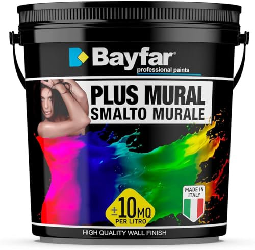 Smalto Murale All’Acqua Bianco Opaco lavabile e inodore - Bayfar (750 ML)