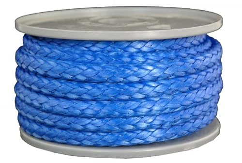 Dyneema Seil Flechtleine Dyneemaseil Farbe blau Durchmesser 8mm - 5.300 daN - Länge: 10 Meter