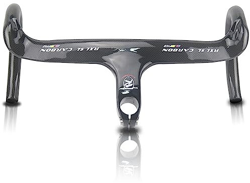 aero lenker rennrad, carbon lenker, rxl sl rennrad mit vorbau 3K glänzend fahrradlenker carbon 28.6mm lenker aero 440x110mm carbon lenker integriert