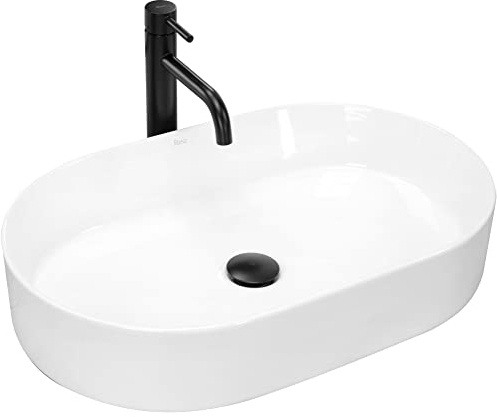 Rea VASQUE À POSER Nadia 60 Lavabo Salle de Bain 610 x 385 x 120 mm en Céramique (blanc)