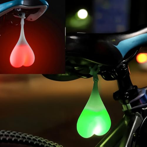 2PCS Rear Bike Tail Light LED Bicycle Rear Lights Cycling Night Essential Seat Back Safety Lamp Waterproof Bright Warning Flash MTB Truck Car Light Waterproof Creative Warning Light