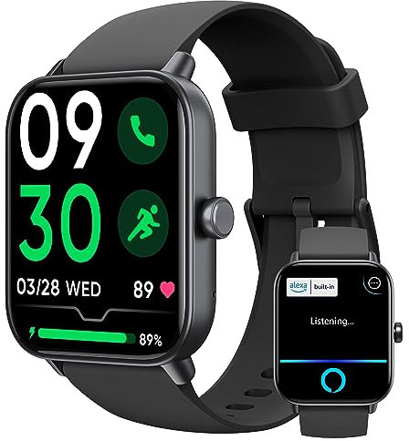 KALINCO Smartwatch per Bambini, Orologio Chiamate, Assistente Vocale, 100+ Sports, Gestione della Salute (Sonno, Frequenza Cardiaca, SpO2, Pressione), Lettore Musicale, Sveglia