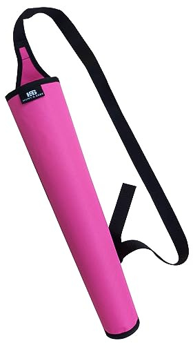 Hunt & Seek Archery Hunting Back Quiver Shoulder Hanged Quiver Compound Bow Quiver for Hunting Quiver for Recurve Bow Arrows Bag Bow Hunting Quiver Lightweight Fabric Quiver (Pink)