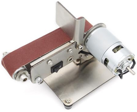 300W Mini-Elektroschleifer, Elektro-Bandschleifer, DIY-Poliermaschine, Benchtop-Cutter-Poliermaschine, DIY-Arbeits-Schleif-/Polier-/Schleifmaschine, 600 Meter/Minute. (795 Spindelmotor)