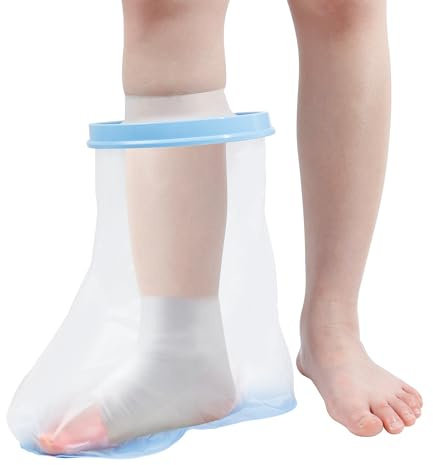 Blueash Protector Escayola Pierna Adulto, Funda Impermeable Ducha, Protector Escayola Pierna para Ducharse, Mantener el Vendaje Seco