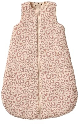 VERTBAUDET Gigoteuse réversible sans manches ouverture centrale LOVELY LÉO rose imprimé 6/18M