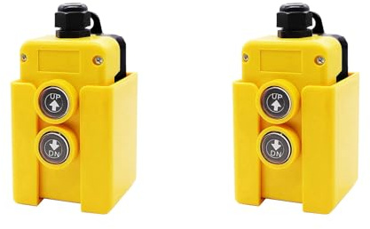 Reykentu 2 x Kippschalter für Anhänger, Fernbedienung, 12 V, DC, Kontrollschalter nach oben nach unten, hydraulische Pumpe, elektrischer Aktionsheber, Entladungs-