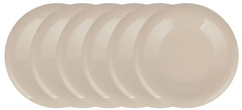 BUTLERS Teller Ø22cm 6er Teller Set BON TON Steinzeug Geschirr modern | Kuchenteller Frühstücksteller Speiseteller Essteller | Glänzend & harmonisch | Mikrowellen- & spülmaschinenfest