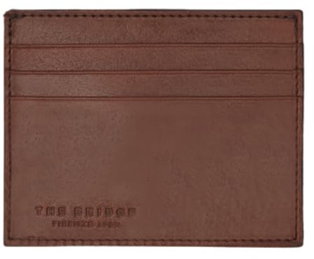 The Bridge Porte-cartes Cesare 411505D9 Sachet Homme Cuir, marron, Taglia Unica