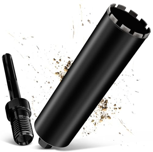 1¼ UNC - Punta diamantata a corona da 120 mm, con SDS Max, corona diamantata per trapani nucleari, lunghezza 460 mm, corona da 10 mm, corona a nucleo turbo, per calcestruzzo, cemento armato, muratura