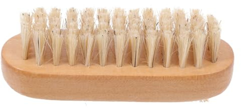 FRCOLOR Brosse pour Ongle Brosse de Nettoyage pour Ongles Nettoyant pour Manucure Couleur Bois