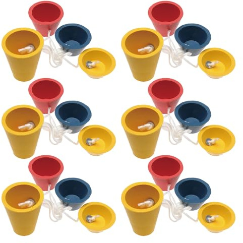 BESTonZON 6 Stück Golf Tees aus Gummi mit 4 Höhenabschlaghaltern Wiederverwendbar für Driving Range und Turniere Praktisches Trainingszubehör für Golfbälle und Übungsmatten