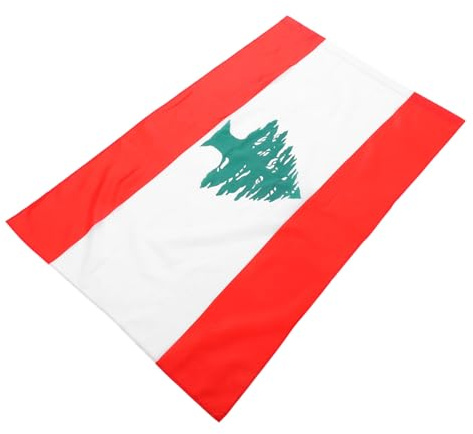 Gatuida Drapeau Libanais Polyester Fourreau pour Mât Extérieur et Intérieur 90x60 Cm Léger et Portable, Décoration Jardin et Cérémonie, Bannière Nationale Éclatante pour Fêtes