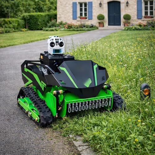 Cortador de cepillo para cortacésped con control remoto todo terreno