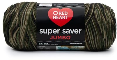 RED HEART Super Saver Jumbo Yarn, Camouflage