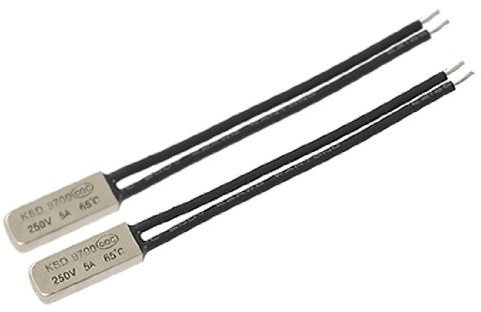 sourcing map 2 Stück Temperaturschalter Temperaturbegrenzer KSD9700 65 Grad Celsius NC Thermostat Bimetallscheibe