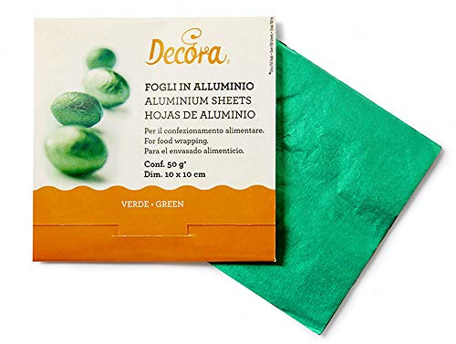 DECORA 0796209 PRALINENFOLIE GRÜN 50G 10 X 10 cm 150ST