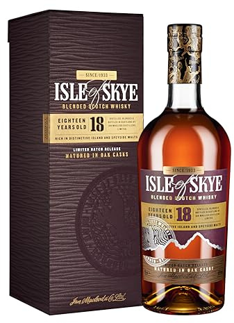 Isle of Skye I 18 Years Old I Blended Scotch Whisky I Preisgekrönter Blend aus Insel- und Speyside-Malts I 700 ml I 40% Vol.