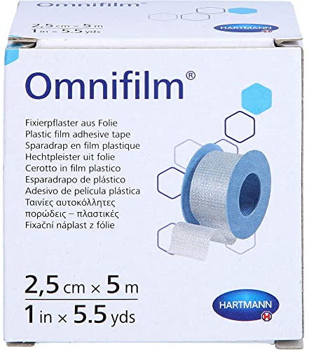 OMNIFILM Fixierpflaster Folie 2,5 cmx5 m 1 St