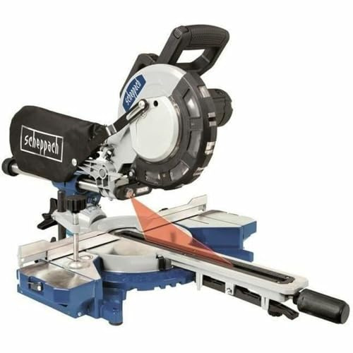 Scheppach scie a Onglet Radiale 216 mm hm81lxu - 2000 w - Bleu