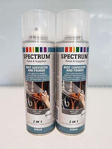 VE-Professional 2x Rostumwandler Spray 300ml Spraydose Rostentferner Rostschutz Grundierung klar