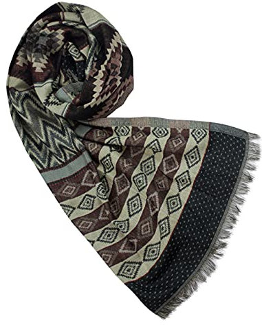 Sunsa Damen/Herren Schal, weich Winter Halstuch aus Baumwolle & Viskose. Große Unisex Herbst Winterschal. Tücher & Schals als Geschenkidee für Männer oder Frauen