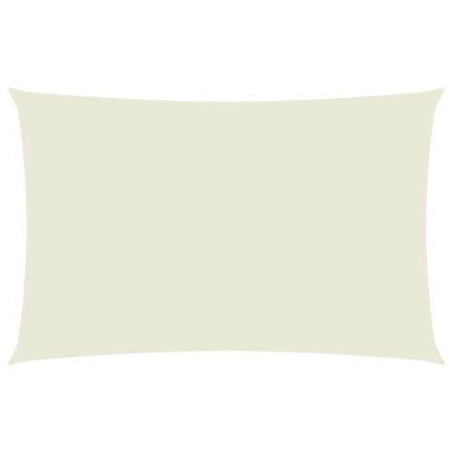 vidaXL Sonnensegel Oxford-Gewebe Rechteckig 2x5 m Creme
