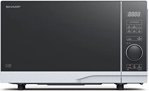 Sharp YC-PS204AE-S Micro-Ondes 700 W 20 L 10 Niveaux de Puissance Fonction Eco Décongélation Sécurité Enfant Argenté/Noir
