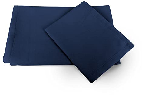 Banzaii Set Asciugamano 95 x 55 cm + Telo Ospite 35 x 55 cm in Microfibra Assorbenti, Leggeri, Compatti ad Asciugatura Rapida Ideali per Piscina, Spiaggia, Palestra, Viaggi, Blu Notte